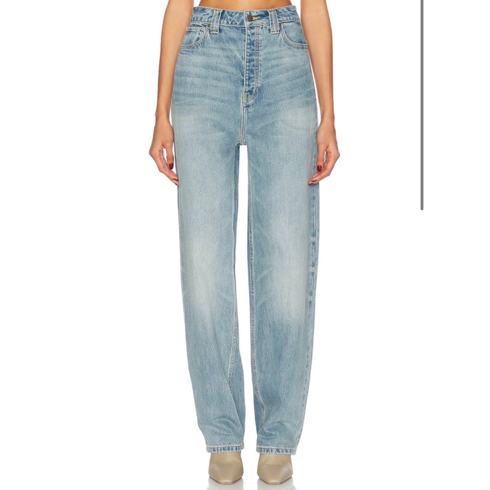 FEAR OF GOD ESSENTIALS Straight Leg‎ Jeans in Vintage Blue Size 26 NWOT